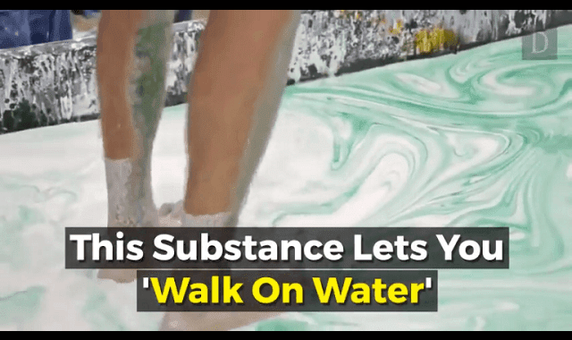 This Substance Lets You 'Walk On Water' — here's how it works