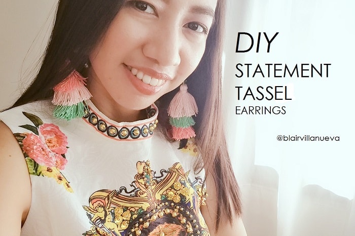 DIY Tassel Statement Earrings