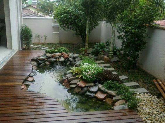 20 Desain Taman Kolam Minimalis Lahan Sempit | Gambar Desain 2017