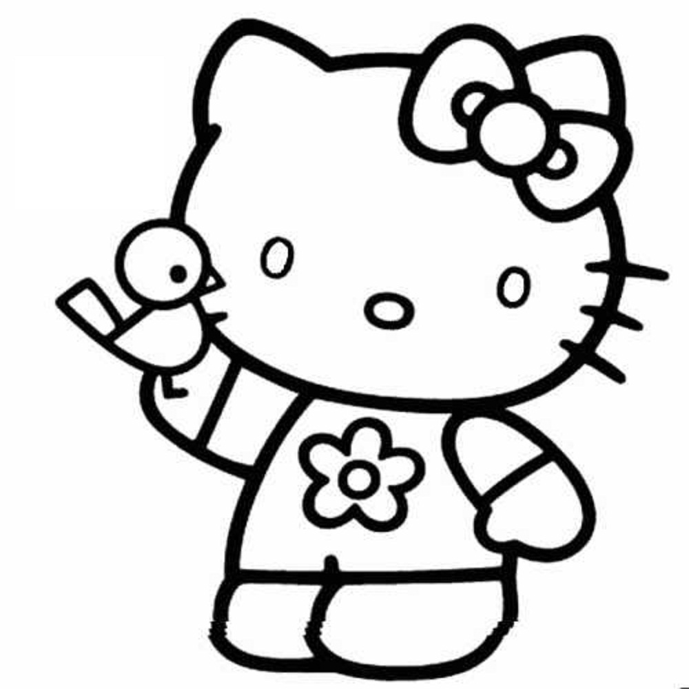 Best Free Emo Hello Kitty Character Coloring Pages Photos - Free