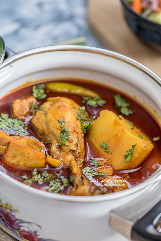 Color and Spices Pressure cooker chicken curry...