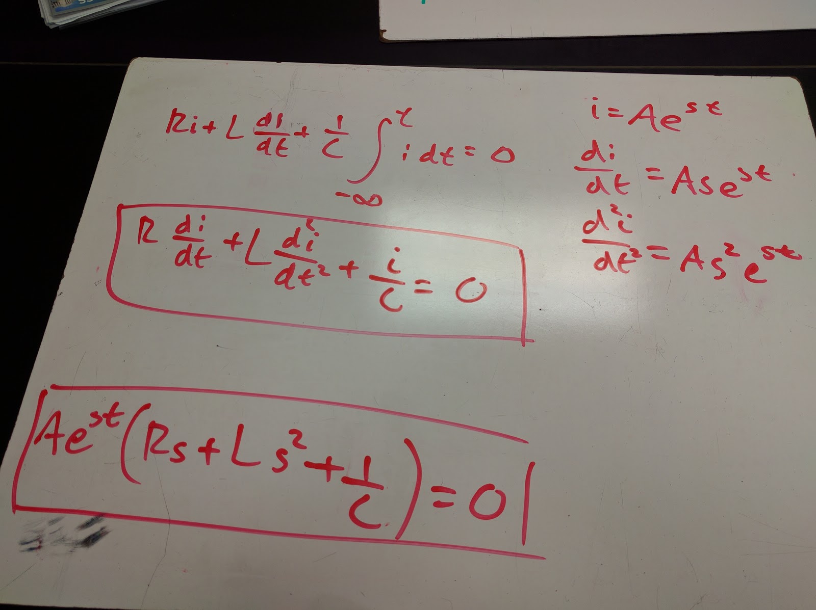 Engineering 44 HYNassman: 5/3/16: Day 21- Series and Parallel RLC Circuits