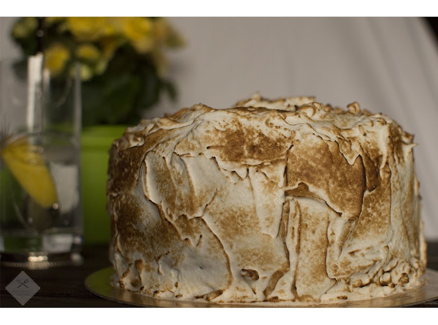 Orange chiffon layer cake