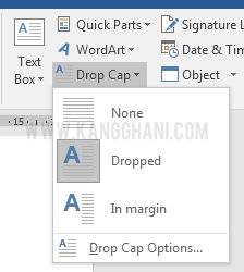 Cara Membuat Drop Cap di Microsoft Word