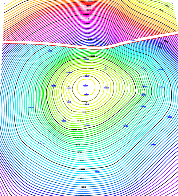 SCA Contour Mapping Software Contour map software handles upto 8