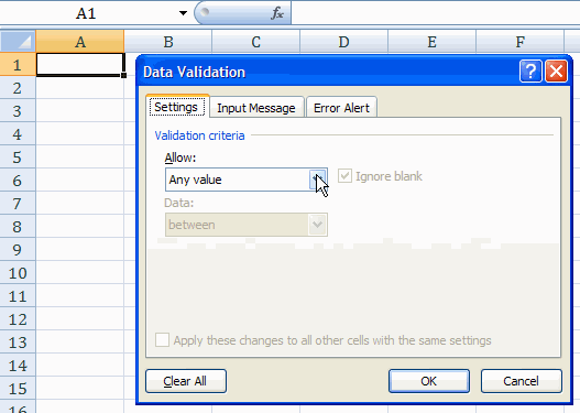 Membuat List dengan Data Validation di Excel