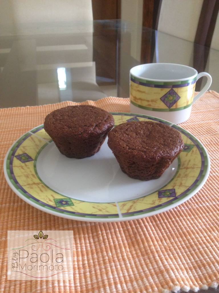Muffin de Cacau com Banana Blog Paola Morimoto