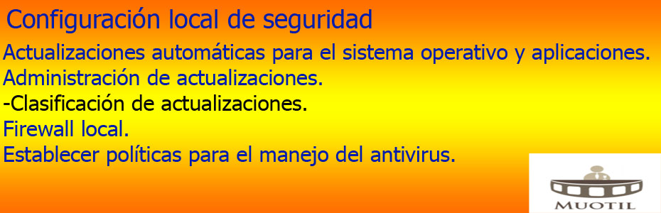 Configuracion local de seguridad