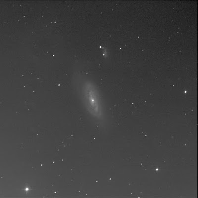 spiral galaxy Messier 90 in luminance