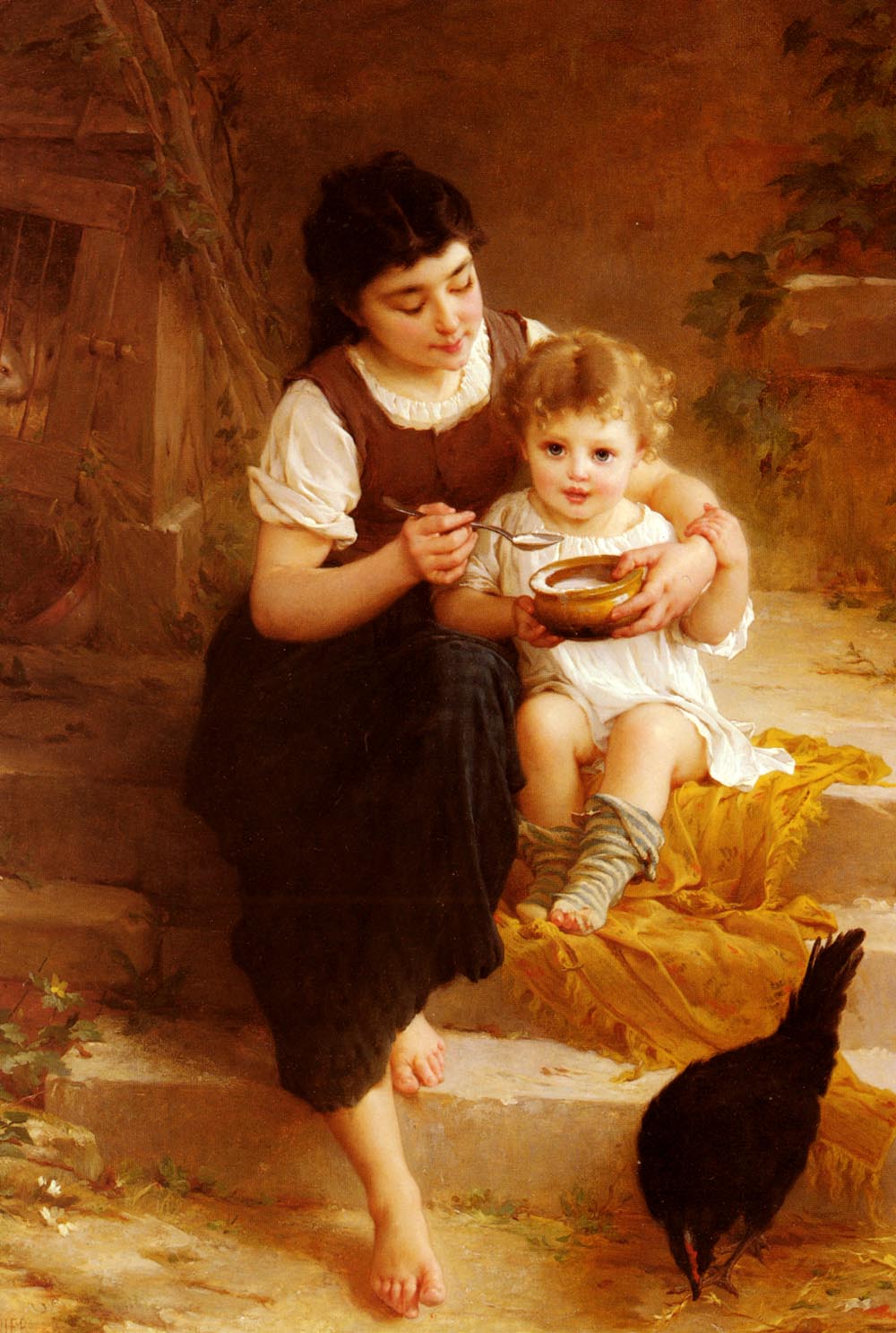 Младенец картина. Эмиль Мюнье. Эмиль Мунье картины. Эмиль Мунье (1840 - 1895) мама. Французский художник Эмиль Мунье.