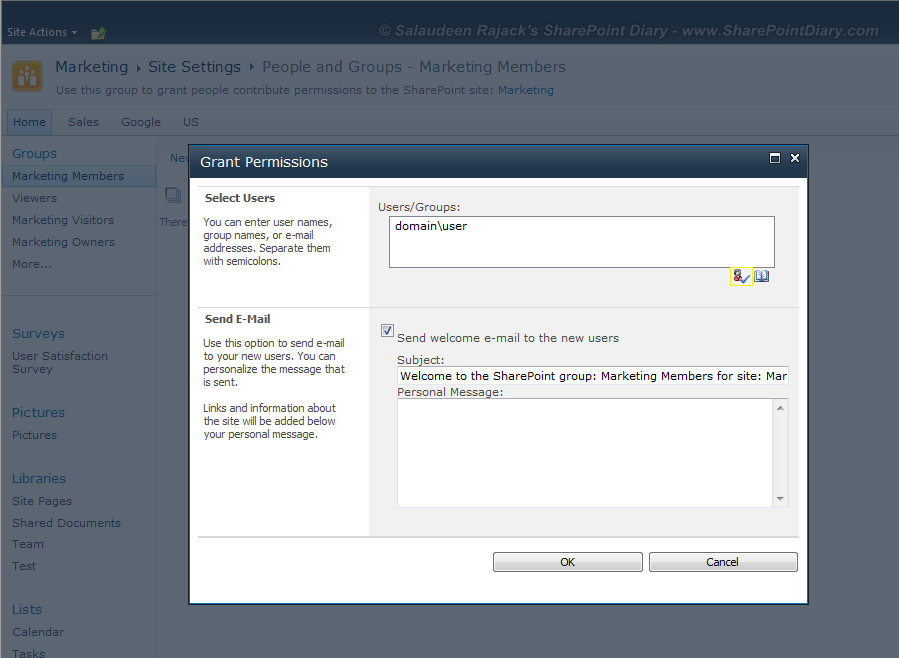 how to add users to sharepoint 2010