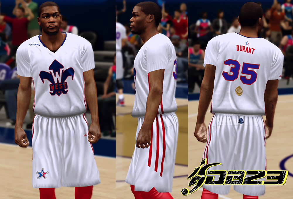 NBA 2K14 AllStar 2014 West Sleeved Jersey Patch Blog Anargya Widyatama