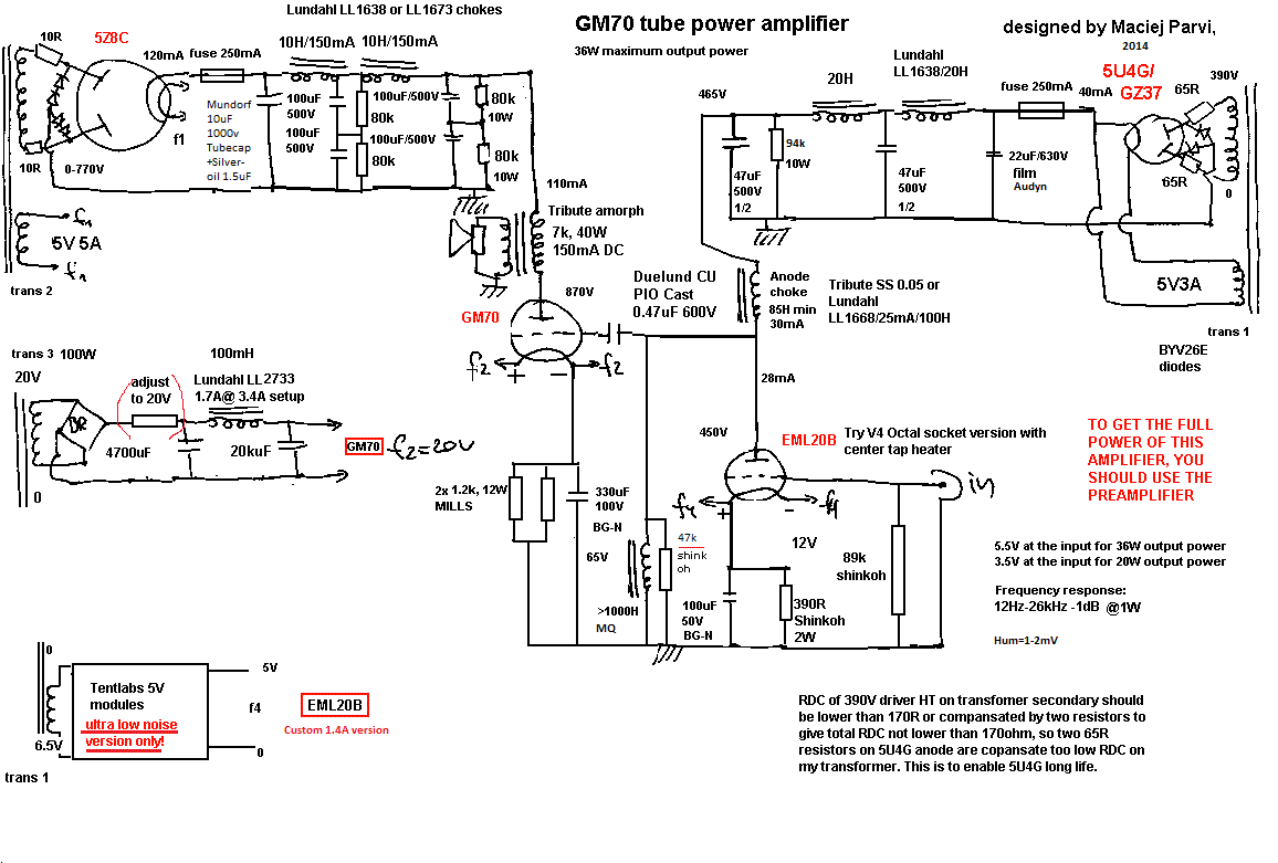 DIYTRIODE ENG.: Historical: GM70 amplifier project 2003-2014