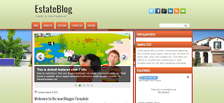 EstateBlog Blogger Template Free Download For your Psersonal Blog and realstate Blog