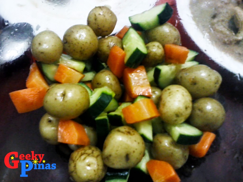 Geeky Pinas Potato Marble Salad