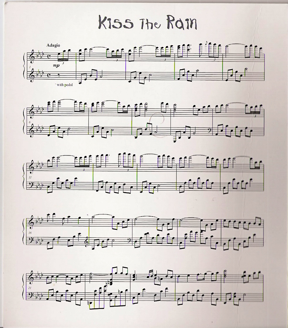 Kiss The Rain Notes 65