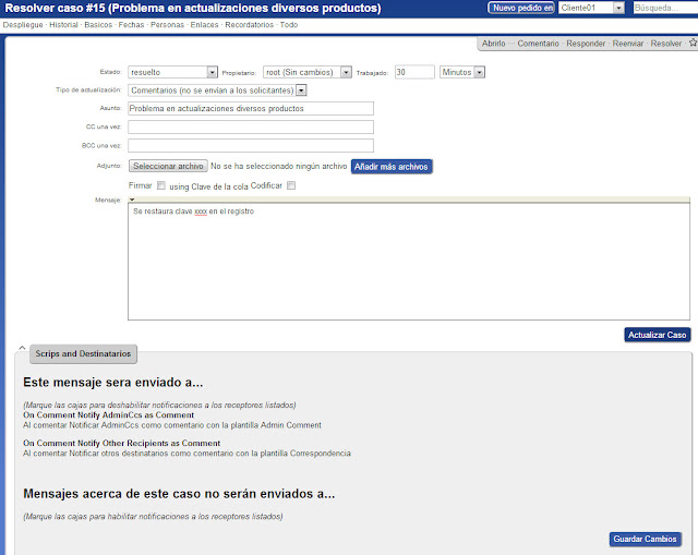 Apuntes I.T: Request tracker - Aplicación de incidencias
