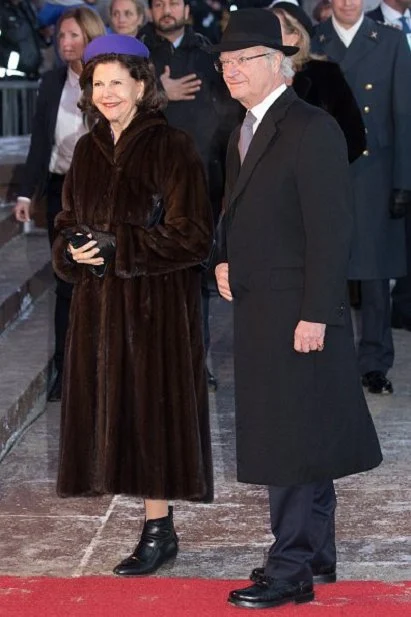 King Carl Gustaf and Queen Silvia of Sweden, Queen Margrethe of Denmark, Queen Sonja and King Harald V of Norway,  Crown Prince Haakon, Crown Princess Mette Marit, Prince Sverre Magnus, Princess Ingrid Alexandra, Princess Märtha Louise, Ari Behn and Prime Minister Erna Solberg