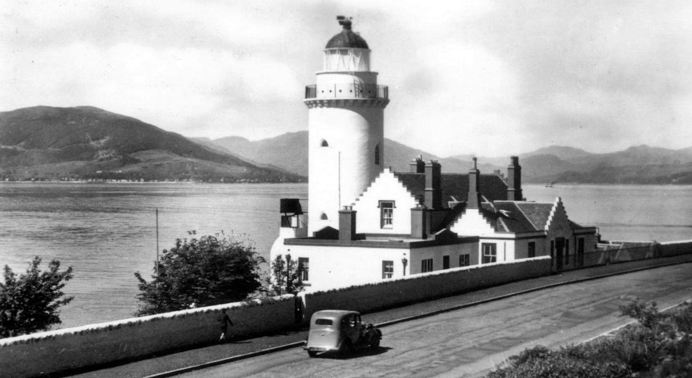 Tour Scotland Old Photograph Cloch Lighthouse Gourock Scotland
