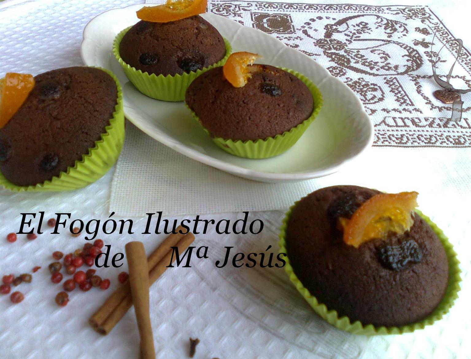 El fogón ilustrado MUFFINS DE CHOCOLATE Y NARANJA