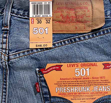 levis preshrunk 501 jeans