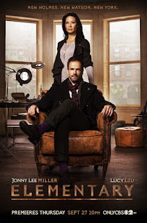 Jonny Lee Miller and Lucy Liu as Sherlock Holmes and Joan Watson in CBS Elementary Jonny Lee Miller and Lucy Liu as Sherlock Holmes and Joan Watson in CBS Elementary