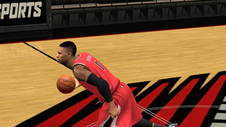 Damian Lilliard Cyberface Mohawk Hair for 2k14 NBA 2K