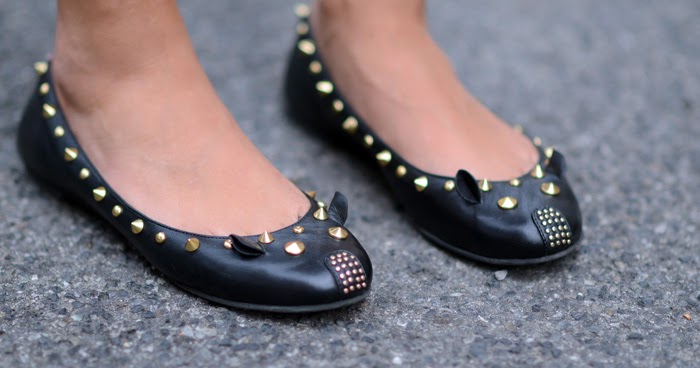 marc jacobs studded mouse flats