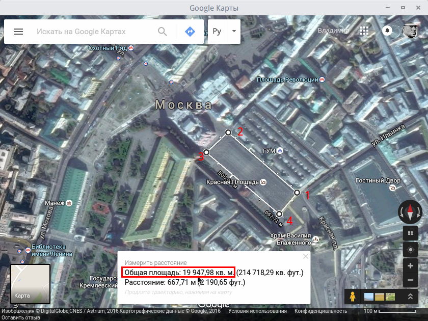 compizomania: Как измерить расстояние и площадь в Карты Google (Google Maps)