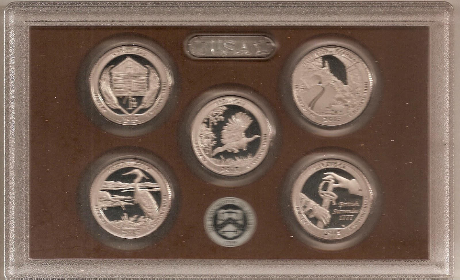 coins and more 149) America the Beautiful Quarters (6) 2015 Sixth annual quarters set being