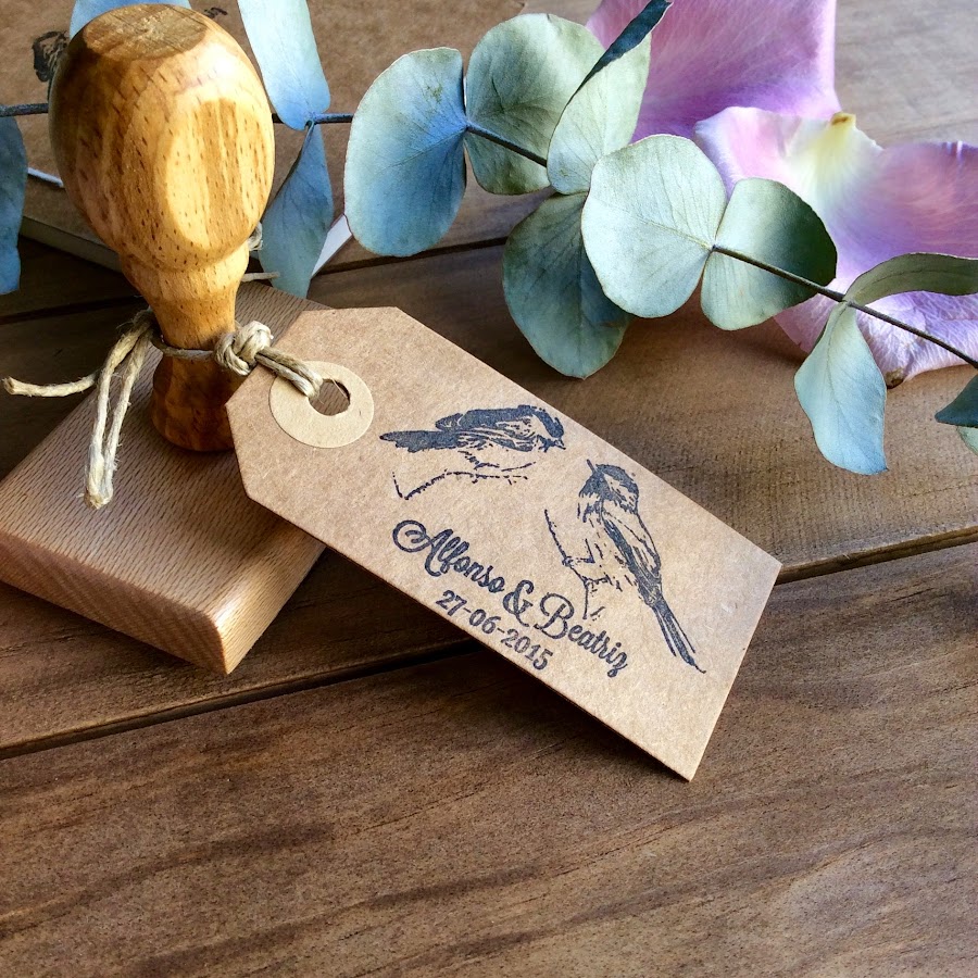 detalles de boda sellos personalizados