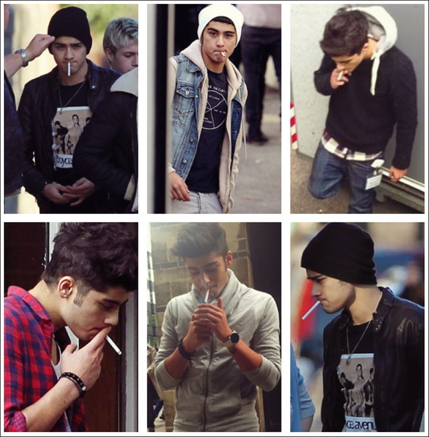 Zayn Malik's Smoking Pics One Direction Photos