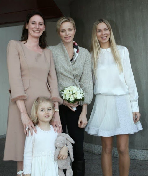 Princess Charlene of Monaco attended the opening of the Monte-Carlo Munchkins Club in Monaco