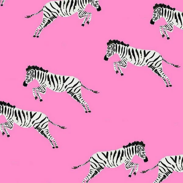 watercolor galloping zebras