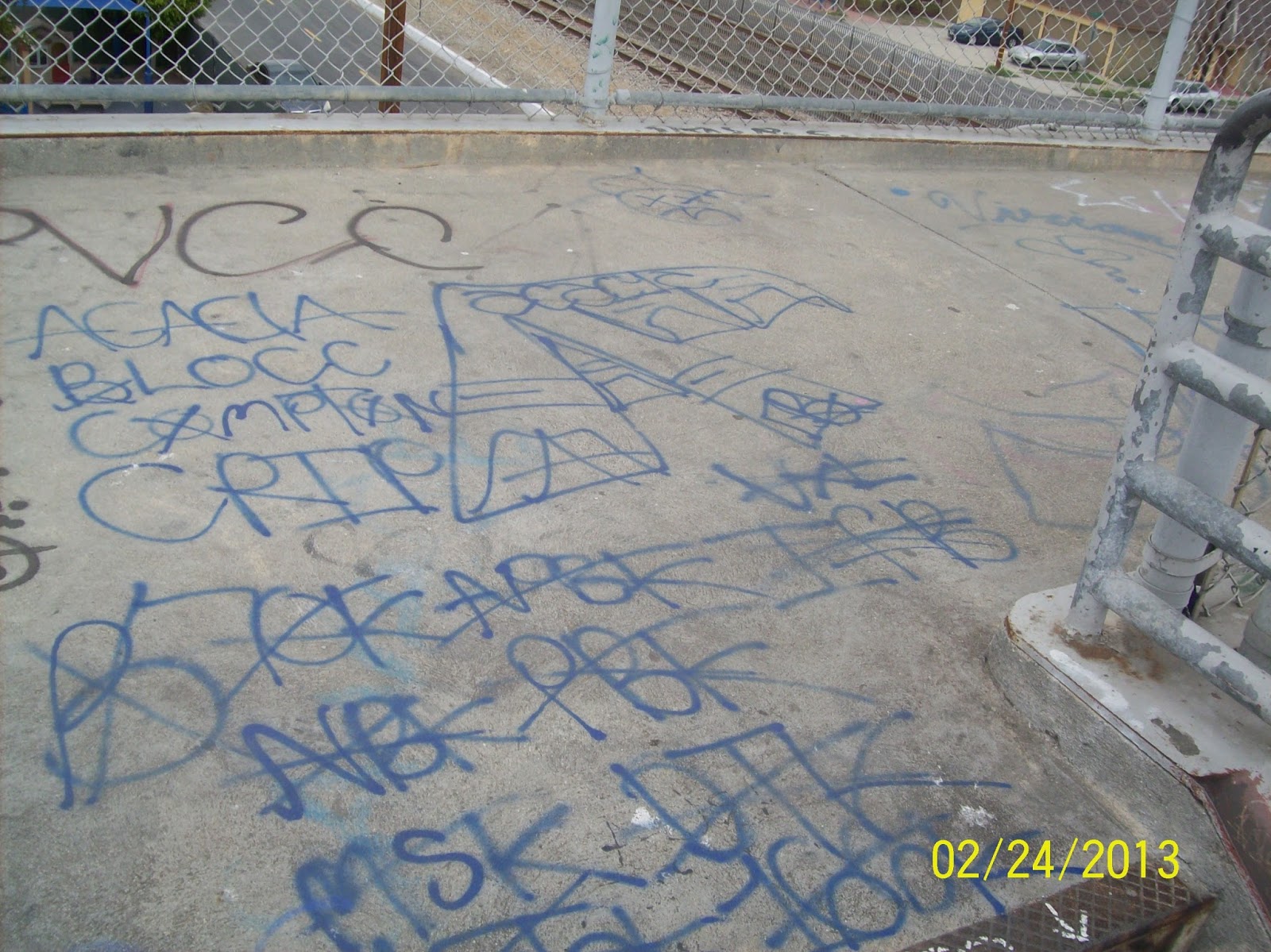 crip gangs graffiti Acacia block compton crip ( ABCC )