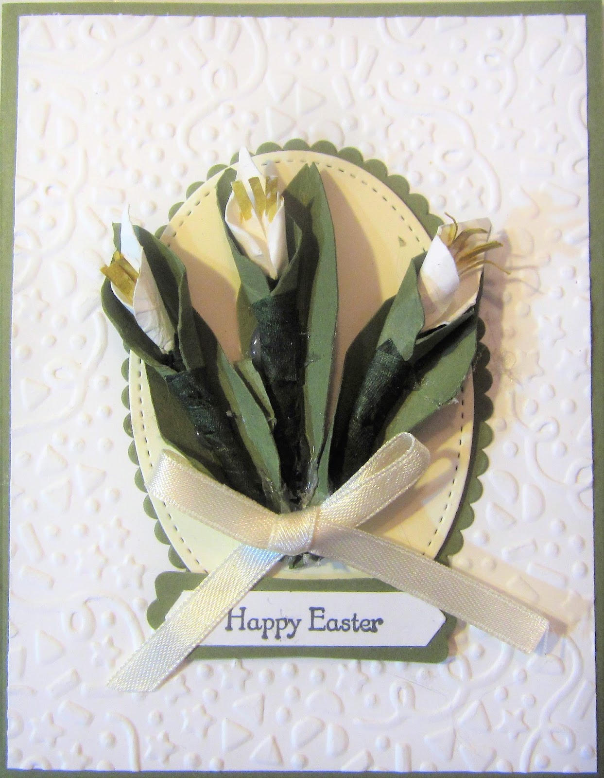 Crafty Maria's Stamping World Calla Lily Easter Card