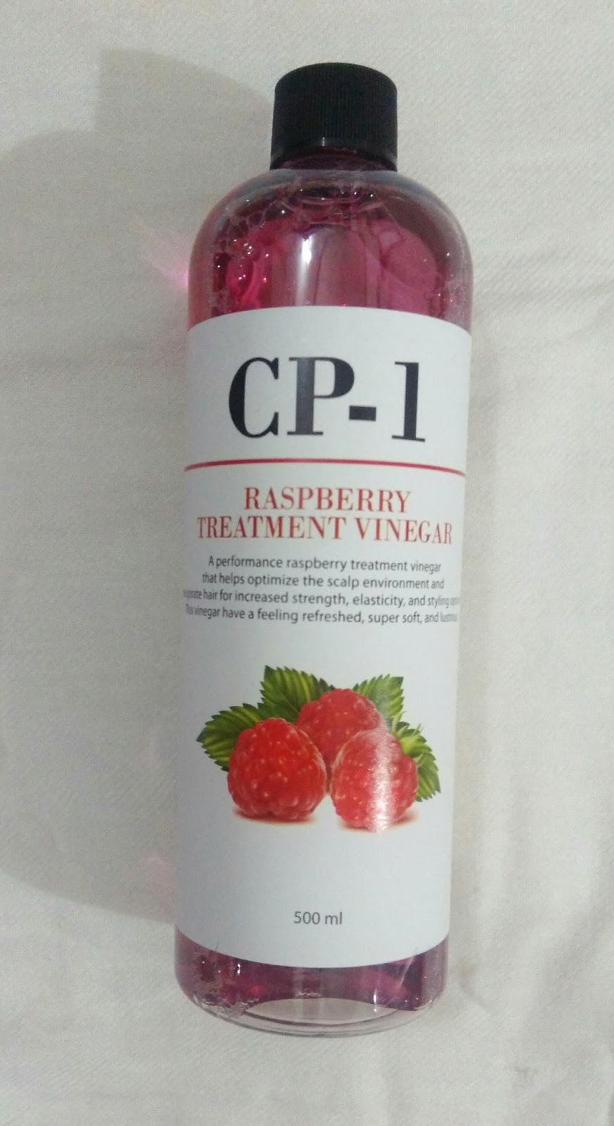 beauty is easy PIOLANG RASPBERRY HAIR VINEGAR REVIEW (cp1 raspberry