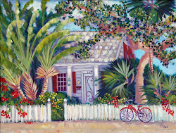 key west artist tennessee williams florida keys decker fran cottage painting beach cottages tropical caribbean island paint houses gazebo club