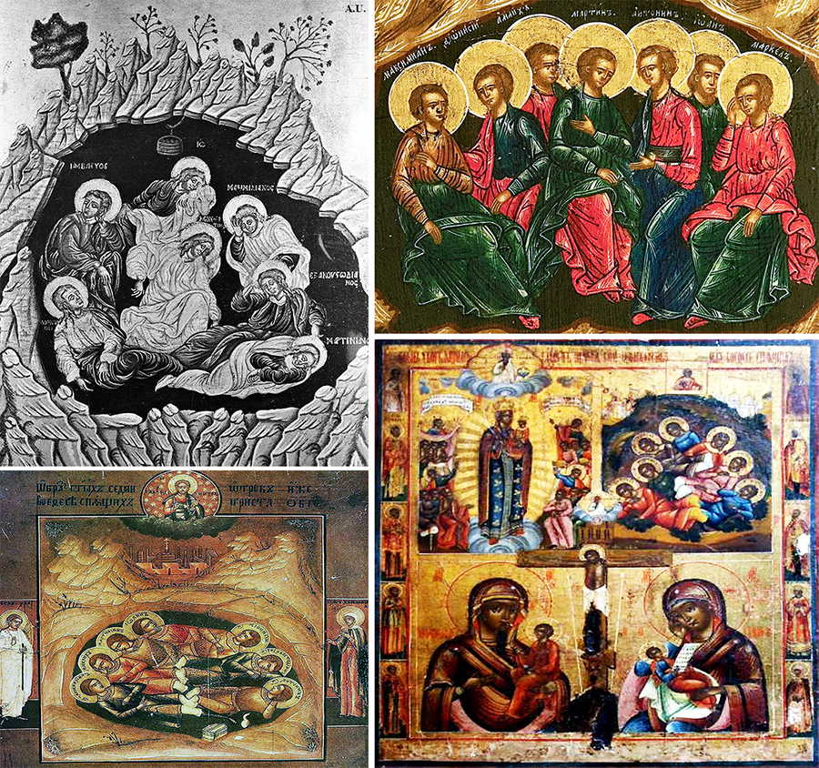 Seven Sleepers icons in Christianity