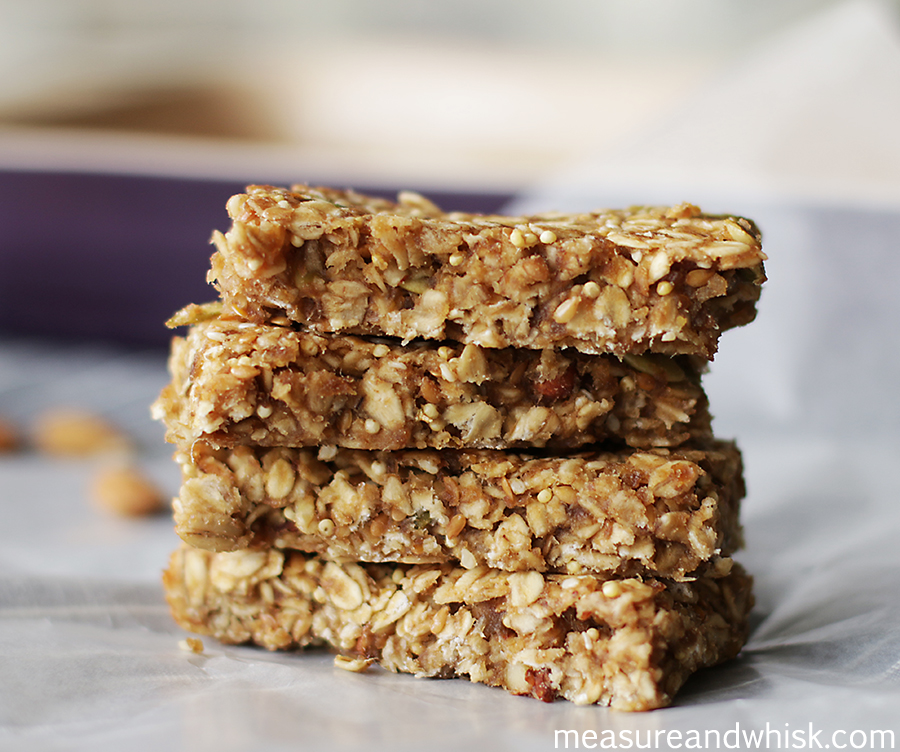 SugarFree Date Granola Bars Measure & Whisk Real food cooking with