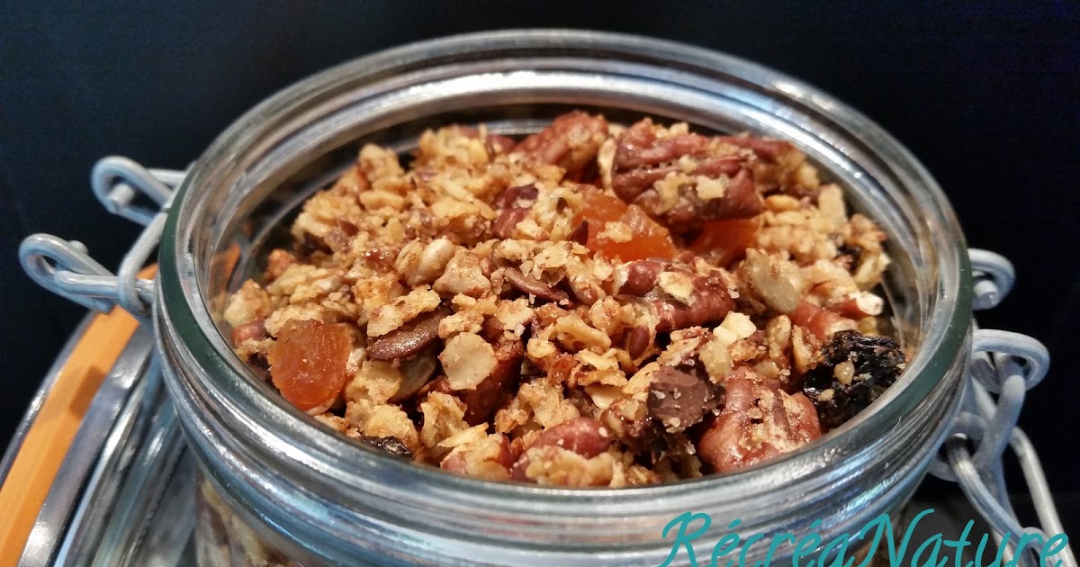 Granola Maison aux Noix, Graines Bio, Fruits Secs et Sirop d'Erable