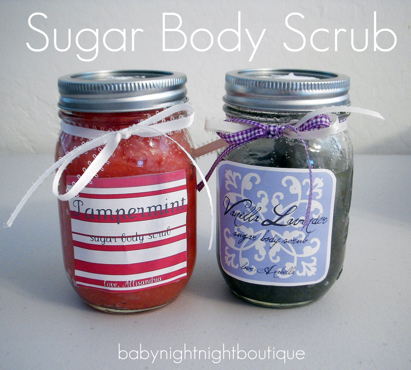 Bellapia Designs Handmade Christmas DIY Sugar Scrub