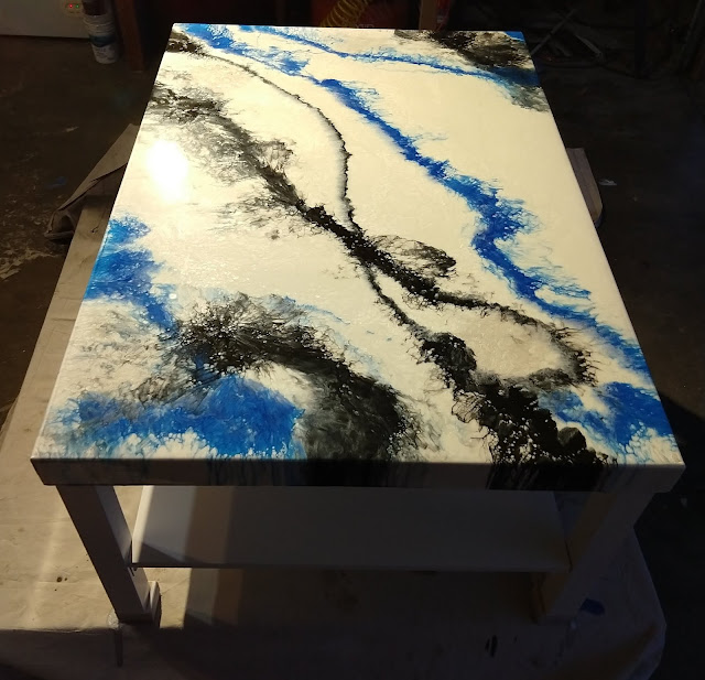 New Epoxy Top for a Struggling Ikea Table