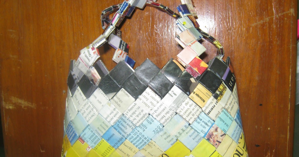 DIY Bag making by recycling old magazines