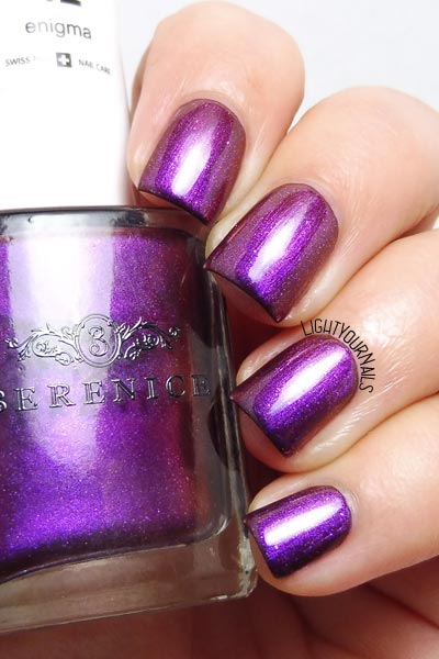 Berenice Beauty 42 Enigma : smalto viola glitterato : purple glittery nail polish @lightyournails