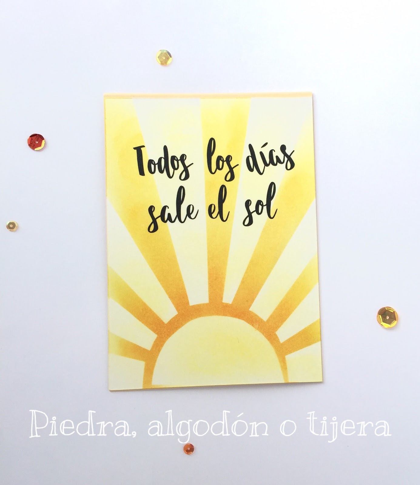 Piedra, algodón o tijera: Todos los días sale el sol