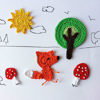 Crochet applique