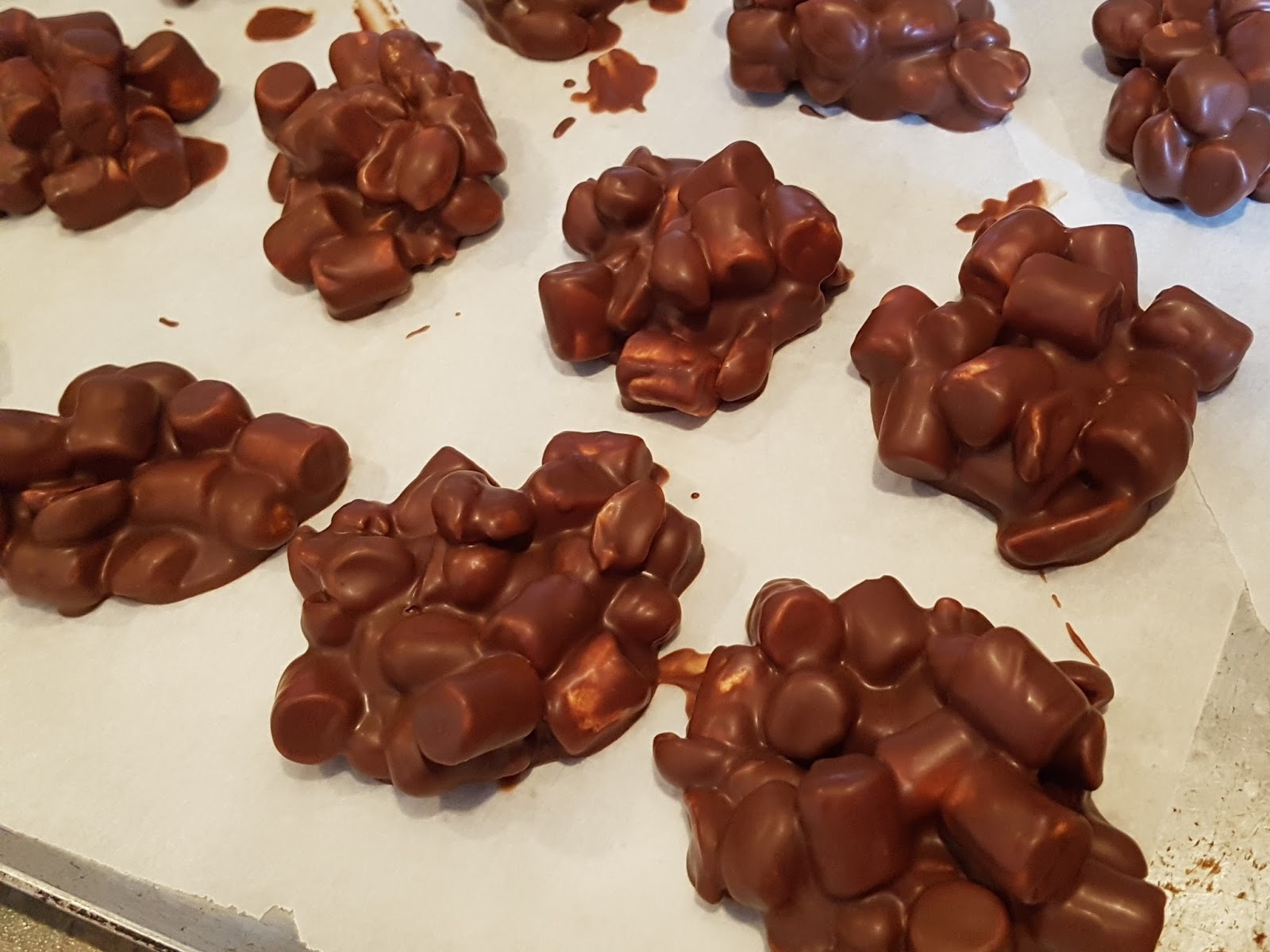 i like to cook Rocky Road Peanut Clusters