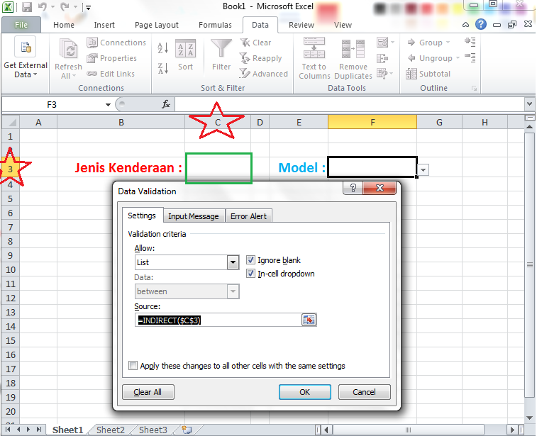 Excel Tutorial | Cara Membuat Drop Down List Dependent (Dynamic ...