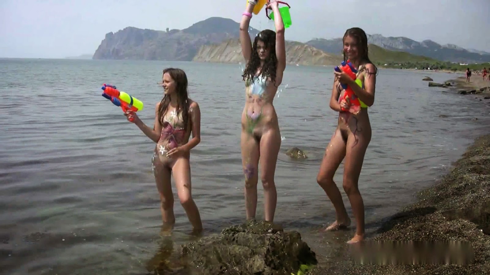 CANDID-HD. Body Art Nudist Beach. Part 2. Full version.